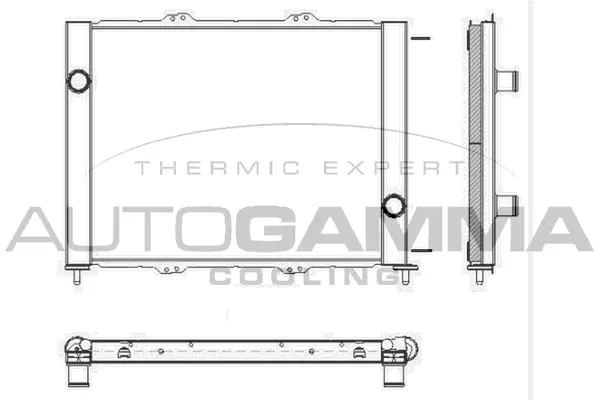 Radiateur, refroidissement du moteur AUTOGAMMA 103575