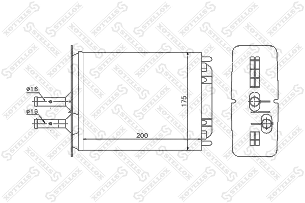 Système de chauffage STELLOX 10-35053-SX