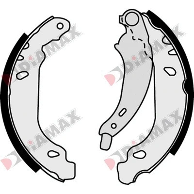 Jeu de mâchoires de frein DIAMAX N01008