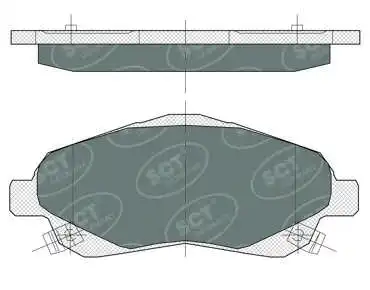 Kit de plaquettes de frein, frein à disque SCT - MANNOL SP 368 PR