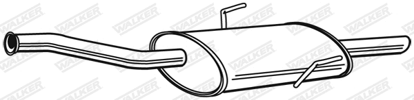 Silencieux central WALKER 22545