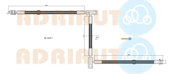 Flexible de frein ADRIAUTO 28.1245.1