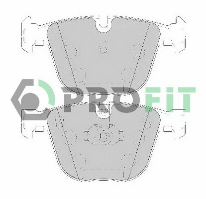 Kit de plaquettes de frein, frein à disque PROFIT 5000-1672 C