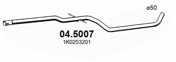 Tuyau d'échappement ASSO 04.5007
