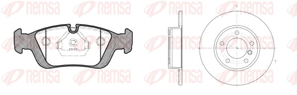 Kit de freins, frein à disques REMSA 8384.00