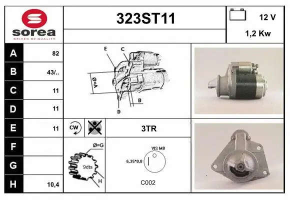 Démarreur STARTCAR 323ST11