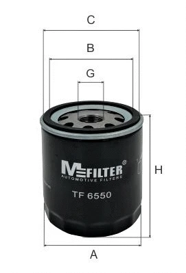Filtre à huile MFILTER TF 6550