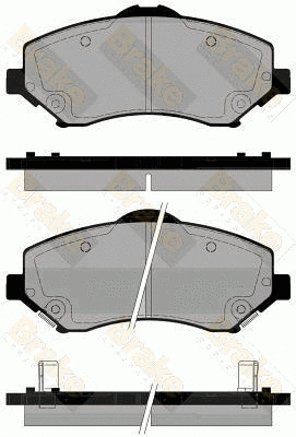 Kit de plaquettes de frein, frein à disque Brake ENGINEERING PA1837
