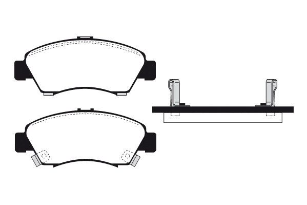 Kit de plaquettes de frein, frein à disque Technika 01254