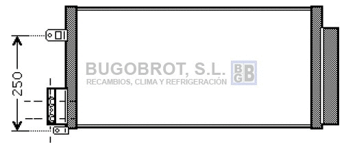 Condenseur, climatisation BUGOBROT 62-AL5116
