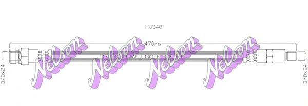 Flexible de frein KAWE H6348