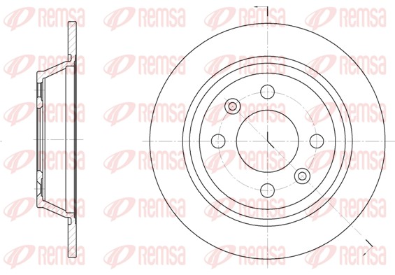 Disque de frein REMSA 6195.00