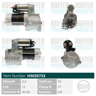 Démarreur HOFFER H5035733