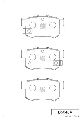 Kit de plaquettes de frein, frein à disque MK Kashiyama D5046M