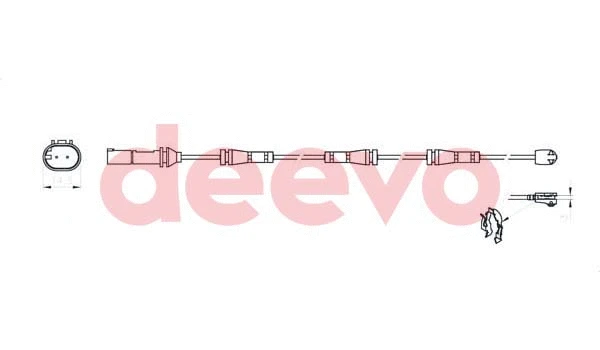 Contact d'avertissement, usure des plaquettes de frein DEEVO BW15860