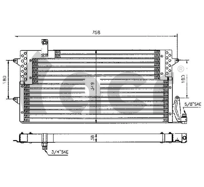 Condenseur, climatisation ACR 300048