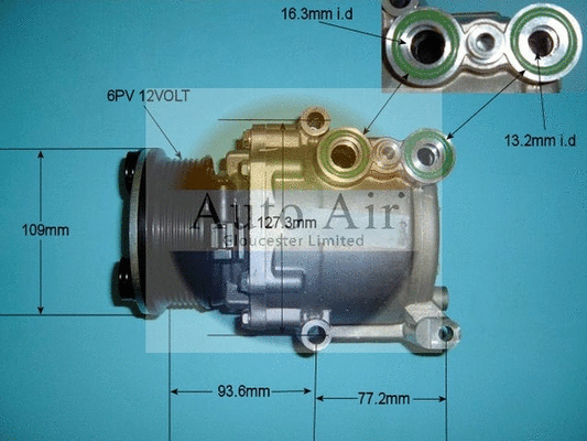 Compresseur, climatisation AUTO AIR GLOUCESTER 14-9645