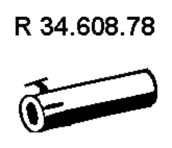 Tuyau d'échappement EBERSPÄCHER 34.608.78