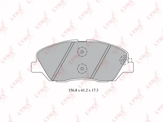 Kit de plaquettes de frein, frein à disque LYNXAUTO BD-3615