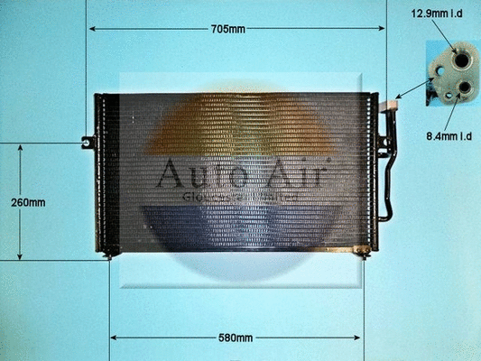 Condenseur, climatisation AUTO AIR GLOUCESTER 16-6545