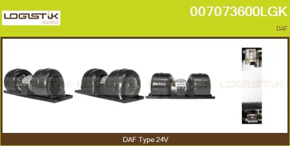 Pulseur d'air habitacle LGK 007073600LGK