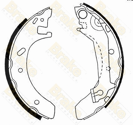 Jeu de mâchoires de frein Brake ENGINEERING SH2430