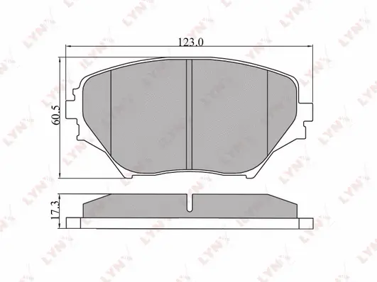 Kit de plaquettes de frein, frein à disque LYNXAUTO BD-7511