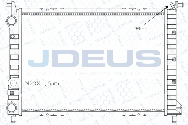 Radiateur, refroidissement du moteur JDEUS M-0111550