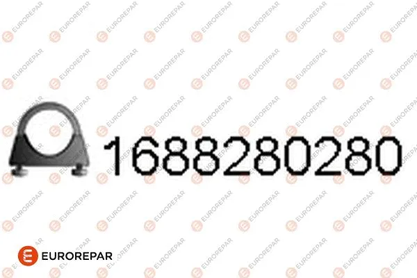 Pièce de serrage, échappement EUROREPAR 1688280280