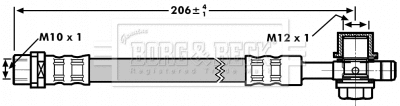 Flexible de frein BORG & BECK BBH7298