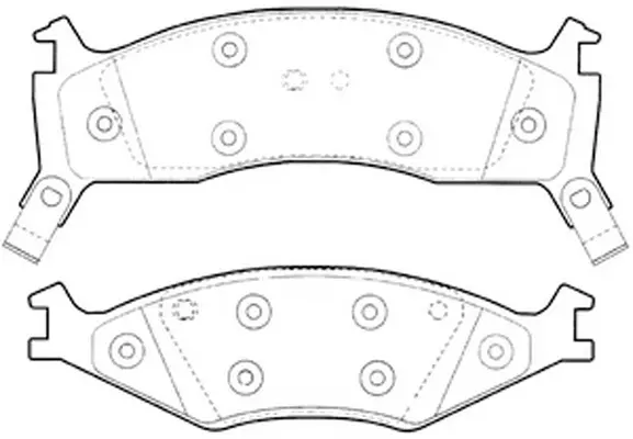Kit de plaquettes de frein, frein à disque FIT FP0719