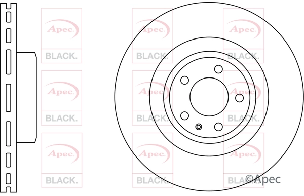 Disque de frein APEC DSK2541B