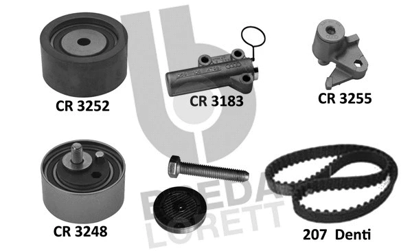 Kit de courroie crantée BREDA LORETT KCD0793