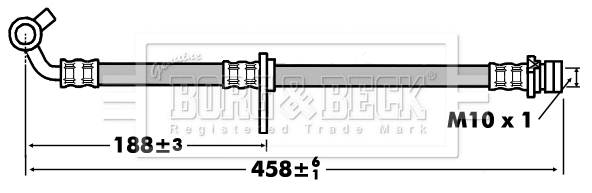 Flexible de frein BORG & BECK BBH7442