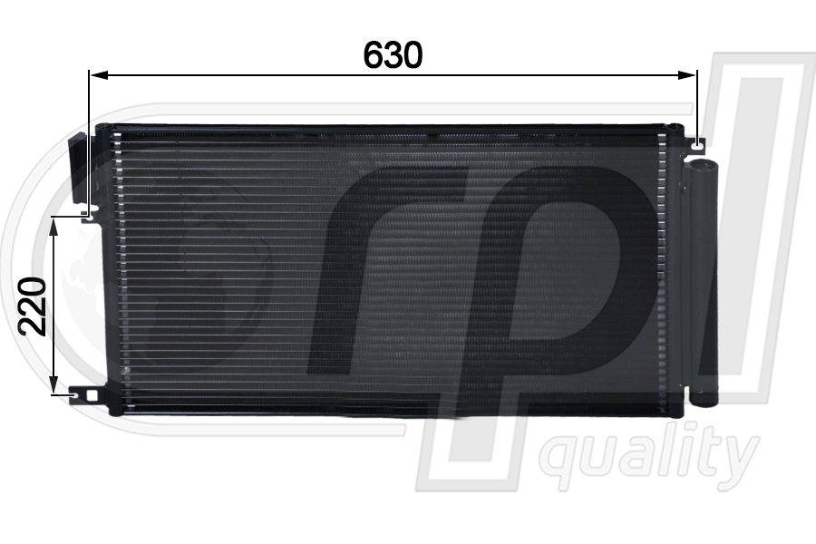 Condenseur, climatisation RPL QUALITY APCDAR5024
