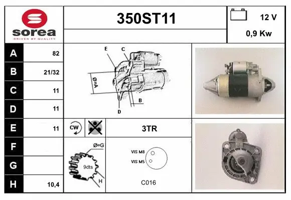 Démarreur STARTCAR 350ST11
