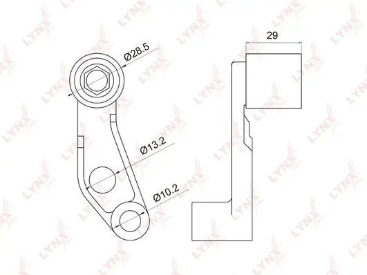 Poulie renvoi/transmission, courroie crantée LYNXAUTO PB-3030