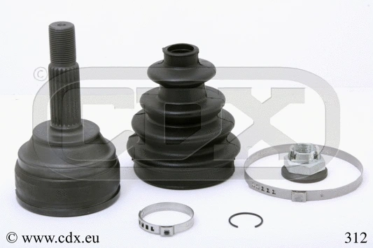 Jeu de joints, arbre de transmission CDX 312