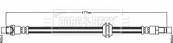 Flexible de frein BORG & BECK BBH8490