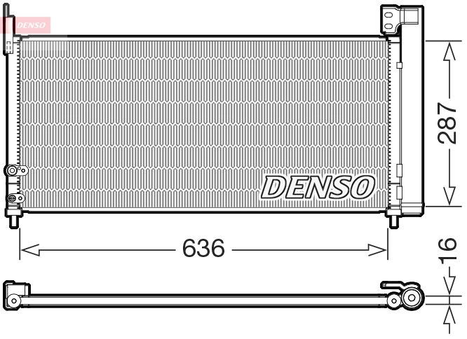 Condenseur, climatisation DENSO DCN50122