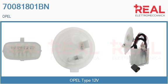 unité d'alimentation de carburant REAL 70081801BN