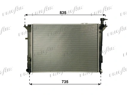 Radiateur, refroidissement du moteur FRIGAIR 0128.3111