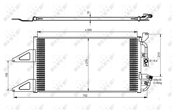 Condenseur, climatisation NRF 35489