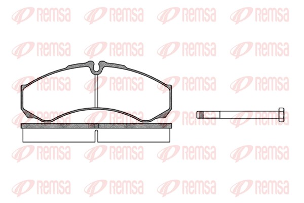 Kit de plaquettes de frein, frein à disque REMSA 0651.00