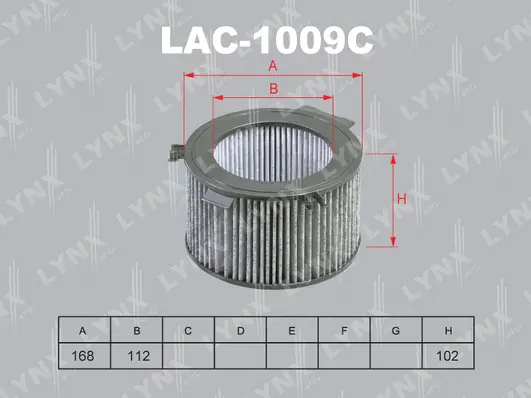 Filtre, air de l'habitacle LYNXAUTO LAC-1009C