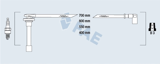 Kit de câbles d'allumage FAE 85811