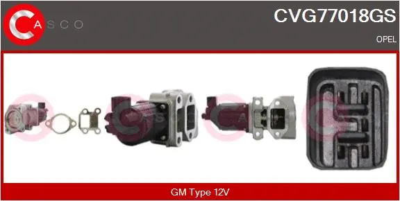 Vanne EGR CASCO CVG77018GS