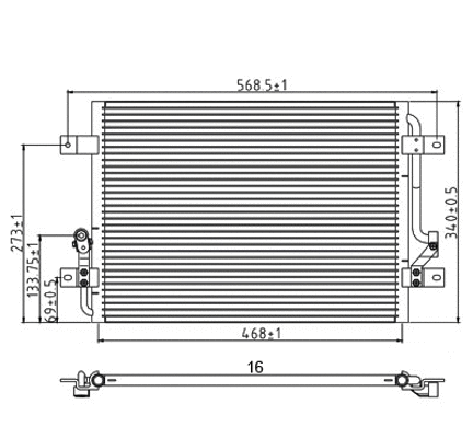 Condenseur, climatisation HART 605 723