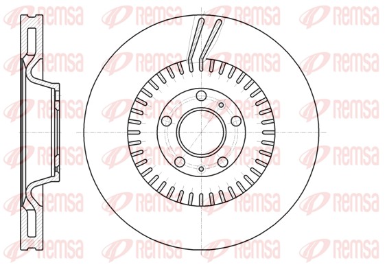 Disque de frein REMSA 61154.10