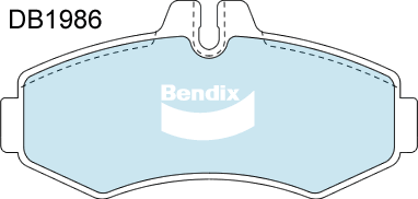 Kit de plaquettes de frein, frein à disque BENDIX-SEA DB1986 MKT